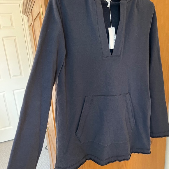 James Perse Hooded Tunic, Size 1, Titan/Blue - NWT - Picture 3 of 15